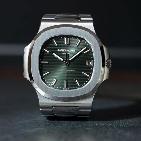 patek philippe nautilus green band|Patek Philippe Nautilus geneve cost.